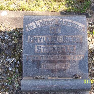 STICKELLS Phyllis Irene -1940