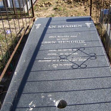 STADEN Eben Hendrik, van 1955 -1998