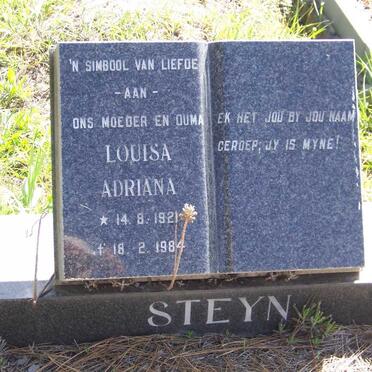 STEYN Louisa Adriana 1921-1984