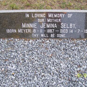 SELBY Minnie Jemima nee MEYER 1887-1955