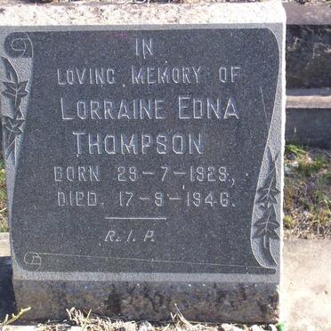 THOMPSON Lorraine Edna 1929-1946