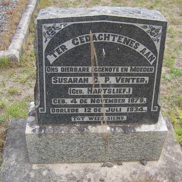 VENTER Susarah C.P. nee HARTSLIEF 1879-1934