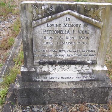 VIGNE Petronella F. 1870-1936