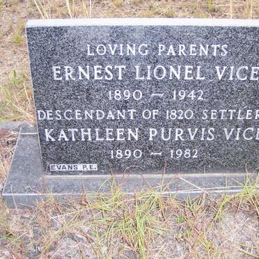 VICE Ernest Lionel 1890-1942 &amp; Kathleen Purvis 1890-1982