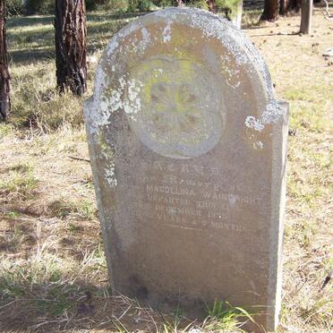 WAINWRIGHT Anna Magdelina -1872 