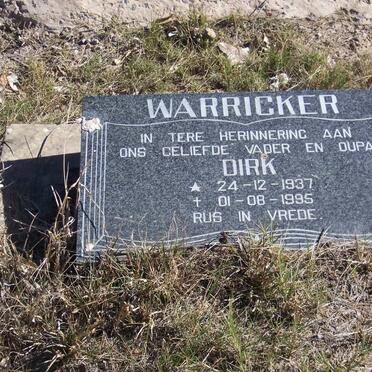 WARRICKER Dirk 1937-1995