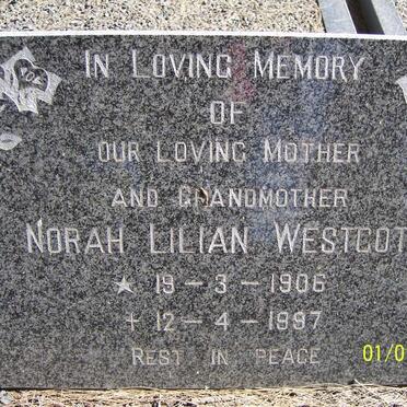 WESTCOTT Norah Lilian 1906-1997