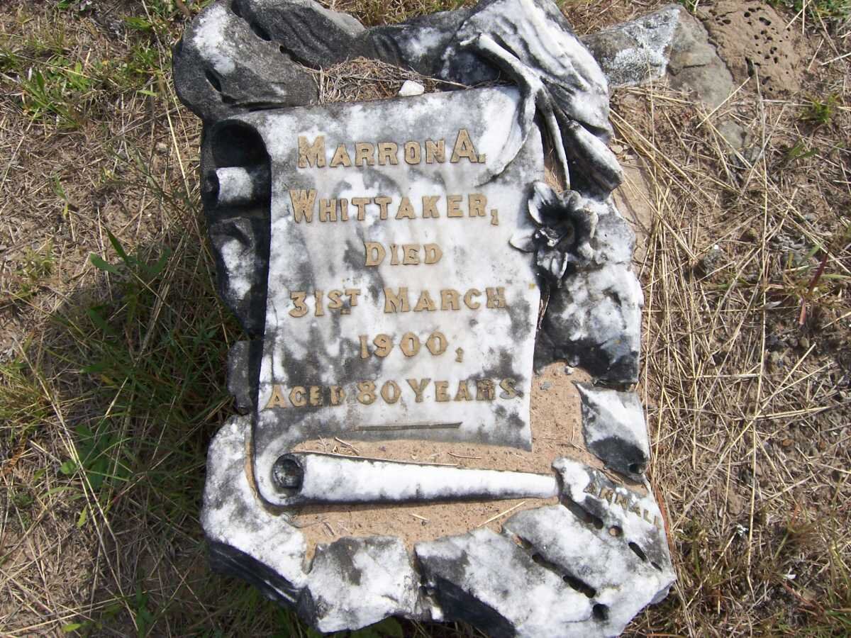 WHITTAKER Marron A. -1900