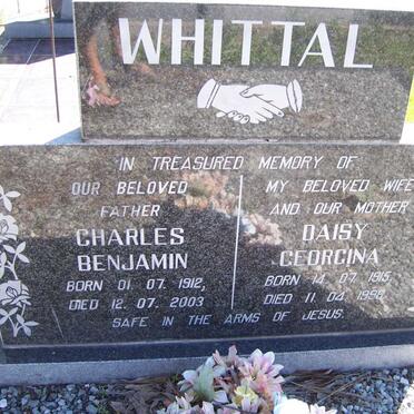 WHITTAL Charles Benjamin 1912-2003 &amp; Daisy Georgina 1915-1996