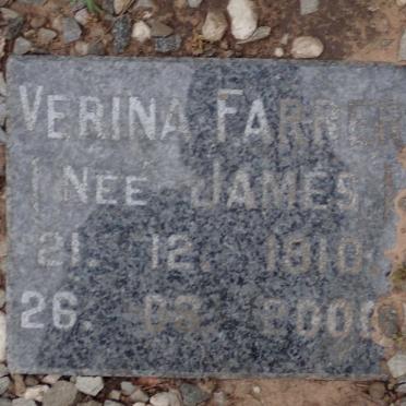 FARRER Verina nee JAMES 1910-2000