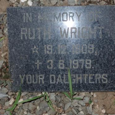 WRIGHT Ruth 1909-1979