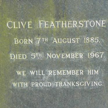 FEATHERSTONE Clive 1885-1967