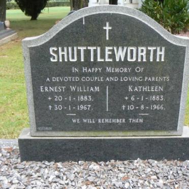 SHUTTLEWORTH Ernest William 1883-1967 &amp; Kathleen 1883-1966