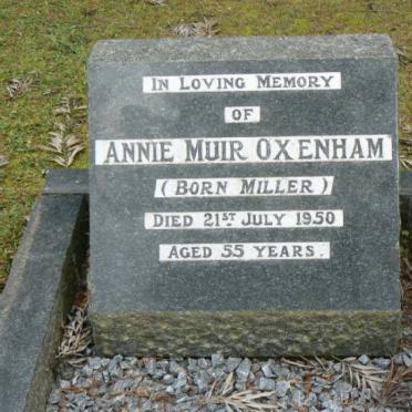 OXENHAM Annie Muir nee MILLER -1950