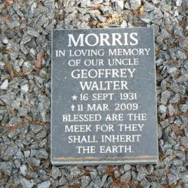 MORRIS Geoffrey Walter 1931-2009