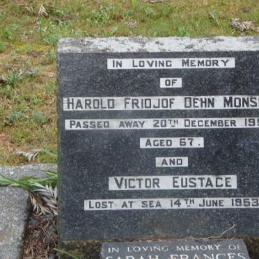 MONSEN Harold Fridjof Dehn -1953 :: MONSEN Victor Eustace -1953 