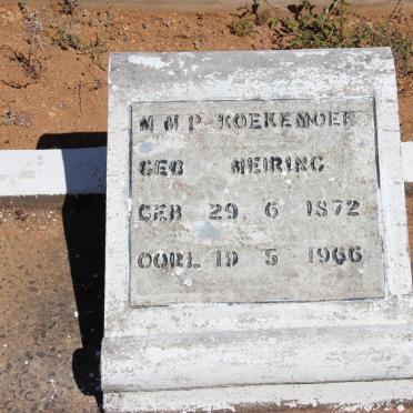 KOEKEMOER M.M.P. nee MEIRING 1872-1966