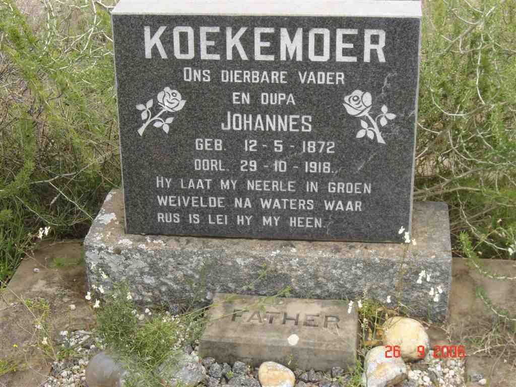 KOEKEMOER Johannes 1872-1918