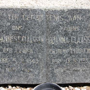 CLAASSEN Johannes 1860-1943 &amp; Johanna BENNET 1865-1933