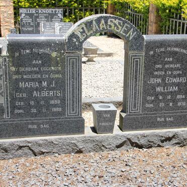 CLAASSEN John Edward William 1894-1976 &amp; Maria M.J. ALBERTS 1898-1968