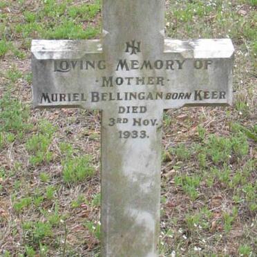 BELLINGAN Muriel nee KEER -1933