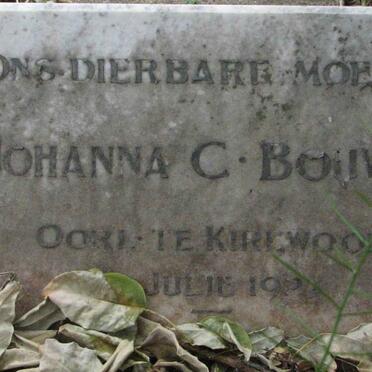 BOUWER Johanna C. -192?