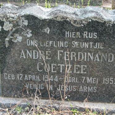 COETZEE Andre Ferdinand 1944-1953