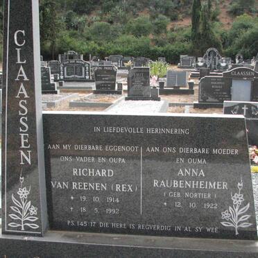 CLAASSEN Richard van Reenen 1914-1992 &amp; Anna NORTIER 1922-