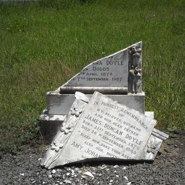 DOYLE James Duncan 1876-1949 &amp; Amy Johanna DODDS 1878-1957