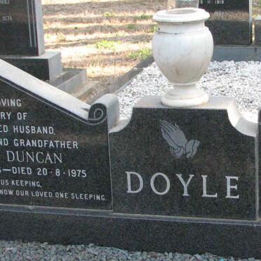 DOYLE Oswald Duncan 1906-1975 &amp; Phyllis May 1912-1996