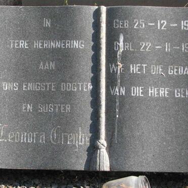 GREYBE Leonora 1942-1964