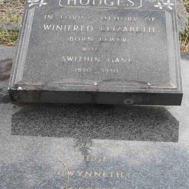 HODGES Winifred Elizabeth nee LEWER 1890-1930