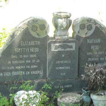 HESS Nathan -1934  &amp; Elizabeth -1964