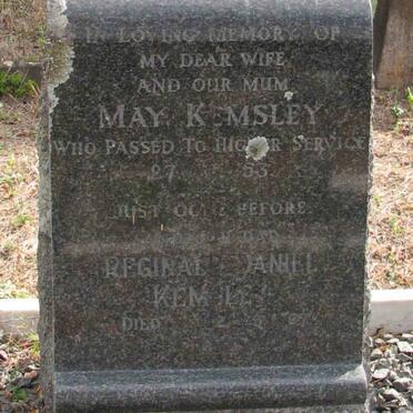 KEMSLEY Reginald Daniel &amp; May -1953