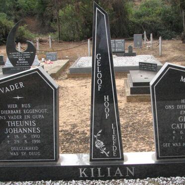 KILIAN Theunis Johannes 1910-1991 &amp; Gesina Catherina 1922-2002
