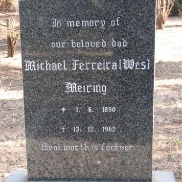 MEIRING Michael Ferreira 1890-1962