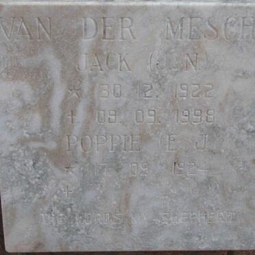 MESCHT J.N., van der 1922-1998 &amp; E.J. 1924-