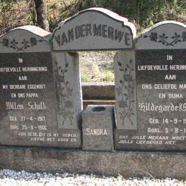 MERWE Willem Schalk, van der 1917-1966 &amp; Hildegarde 1918-1994