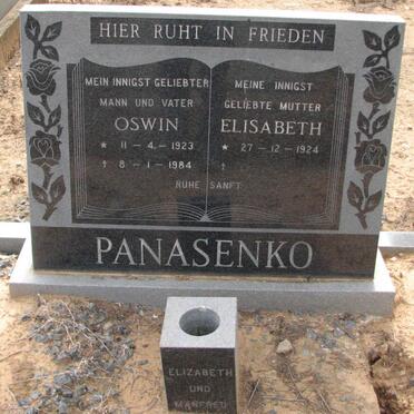 PANASENKO Oswin 1923-1984 &amp; Elizabeth 1924-