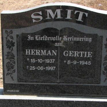 SMIT Herman 1937-1997 &amp; Gertie 1945-