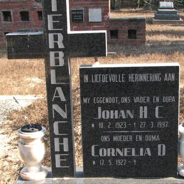 TERBLANCHE Johan H.C. 1923-1997 &amp; Cornelia D. 1927-