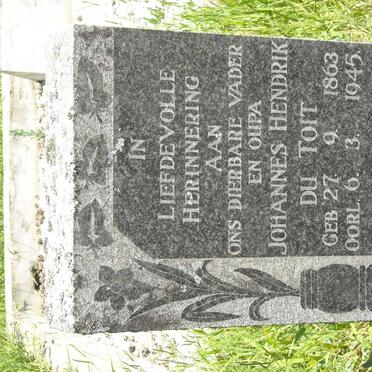 TOIT Johannes Hendrik, du 1863-1945