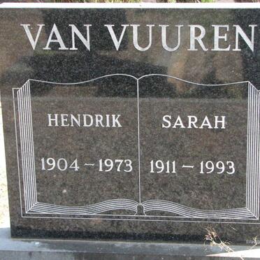 VUUREN Hendrik, van 1904-1973 &amp; Sarah 1911-1993