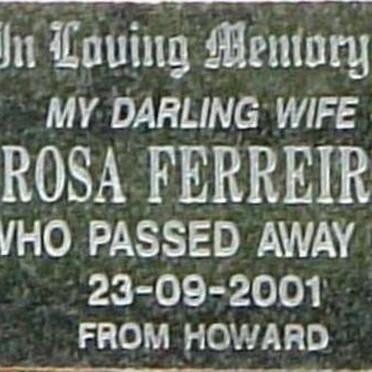 FERREIRA Rosa - 2001