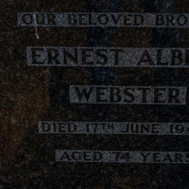 WEBSTER Ernest Albert -1949