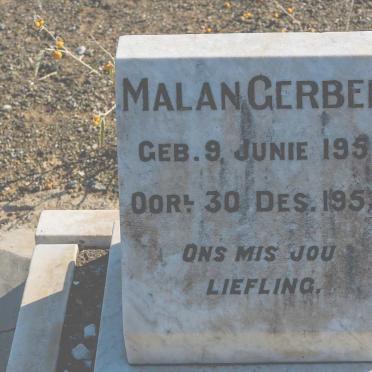 GERBER Malan 1951-1953