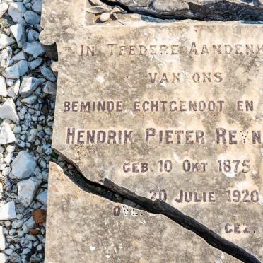 REYNIERSE Hendrik Pieter 1875-1920