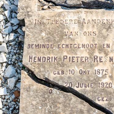 REYNIERSE Hendrik Pieter 1875-1920