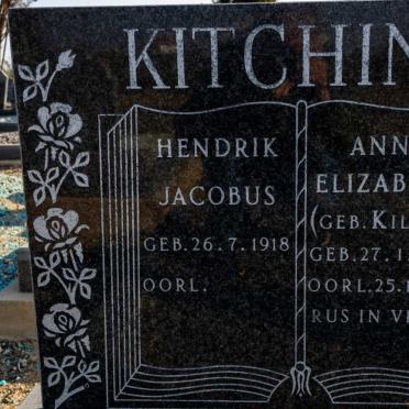 KITCHING Hendrik Jacobus 1918- &amp; Anna Elizabeth KILLAN 1925-1987