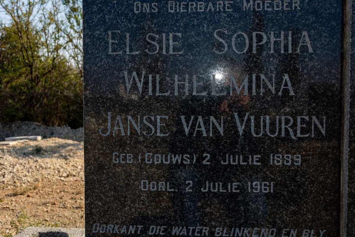 VUUREN Elsie Sophia Wilhelmina, Janse van nee GOUWS 1889-1961